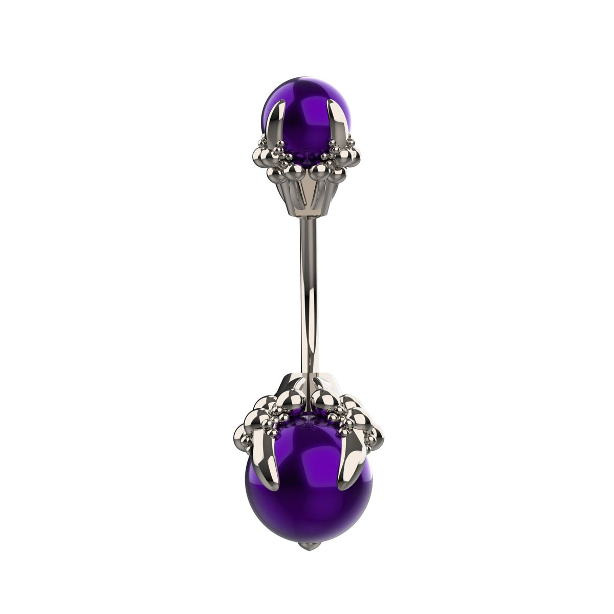 cute silver belly button ring - dainty navel piercing jewellery belly rings - IndoLibas