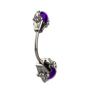 cute silver belly button ring - dainty navel piercing jewellery belly rings - IndoLibas