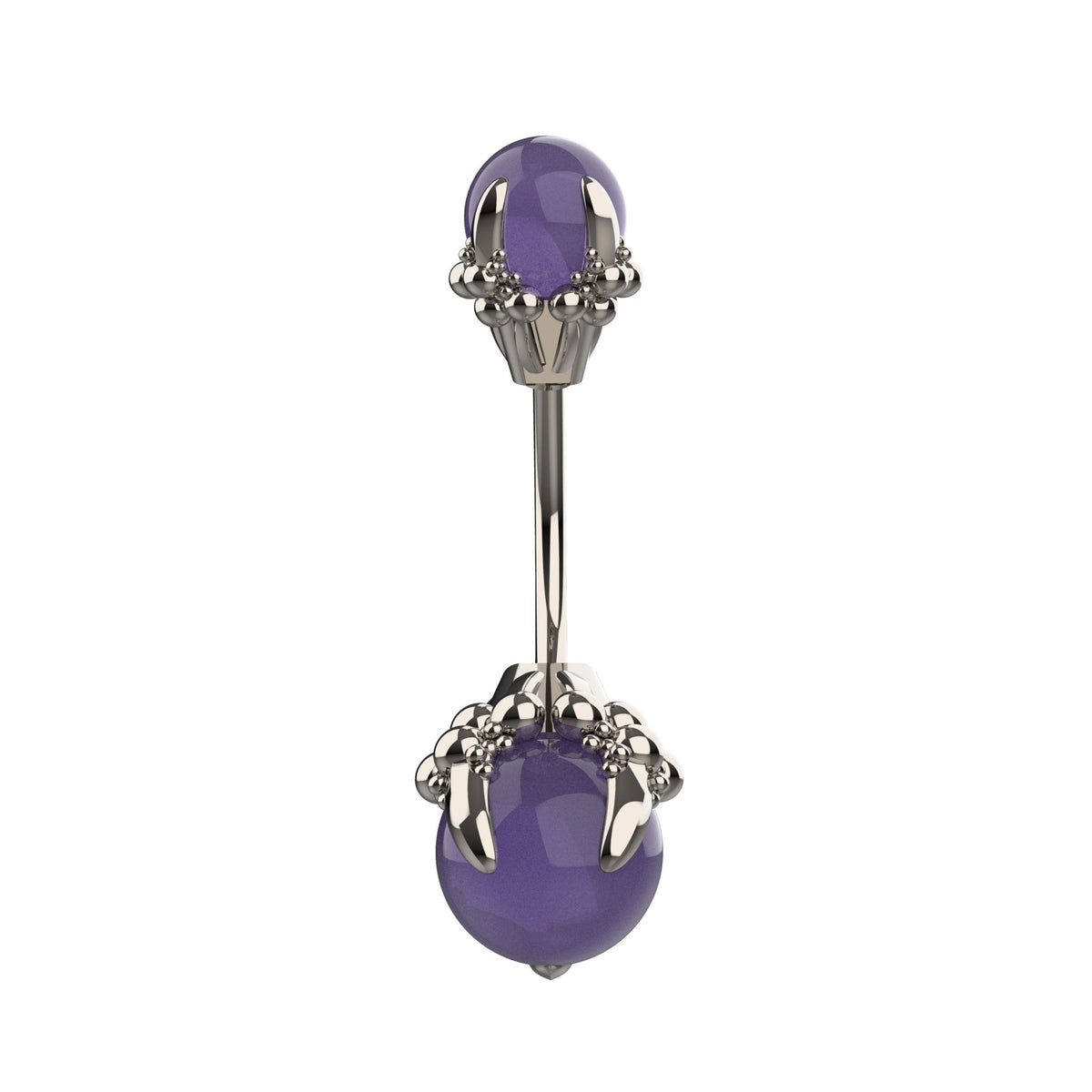 cute silver belly button ring - dainty navel piercing jewellery belly rings - IndoLibas