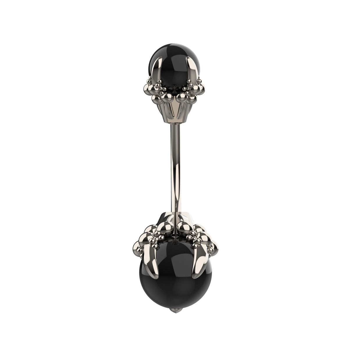 cute silver belly button ring - dainty navel piercing jewellery belly rings - IndoLibas