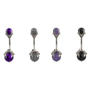 cute silver belly button ring - dainty navel piercing jewellery belly rings - IndoLibas