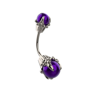cute silver belly button ring - dainty navel piercing jewellery belly rings - IndoLibas