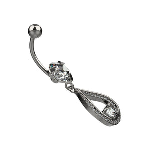 Diamond Belly Button Ring – Navel Piercing Jewelry - IndoLibas