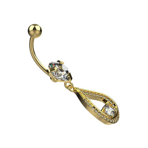 Diamond Belly Button Ring – Navel Piercing Jewelry - IndoLibas