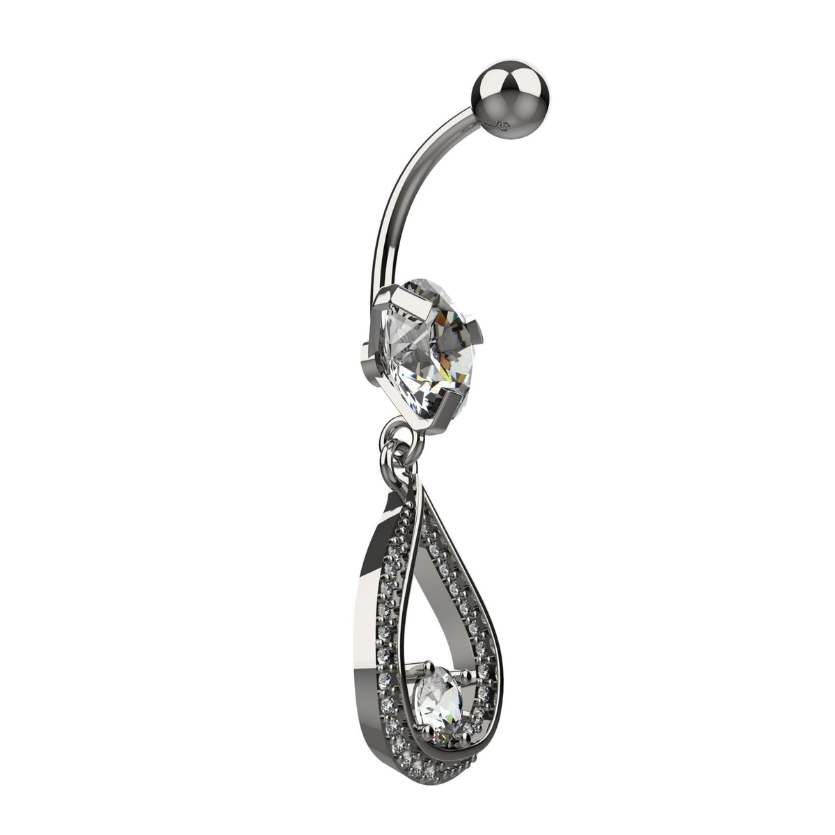 Diamond Belly Button Ring – Navel Piercing Jewelry - IndoLibas