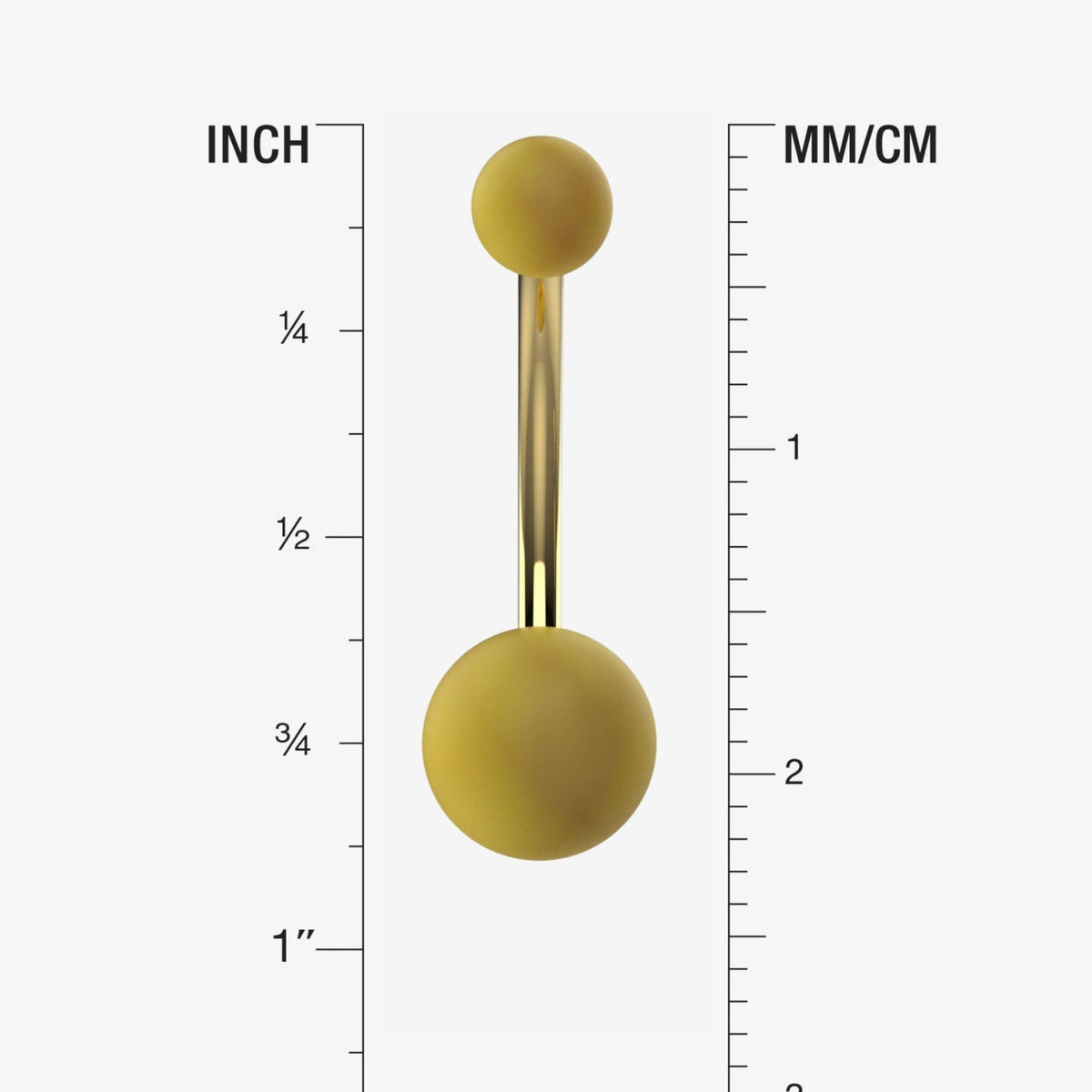 Gold Acrylic Navel Ring - Navel Piercing Jewelry - IndoLibas