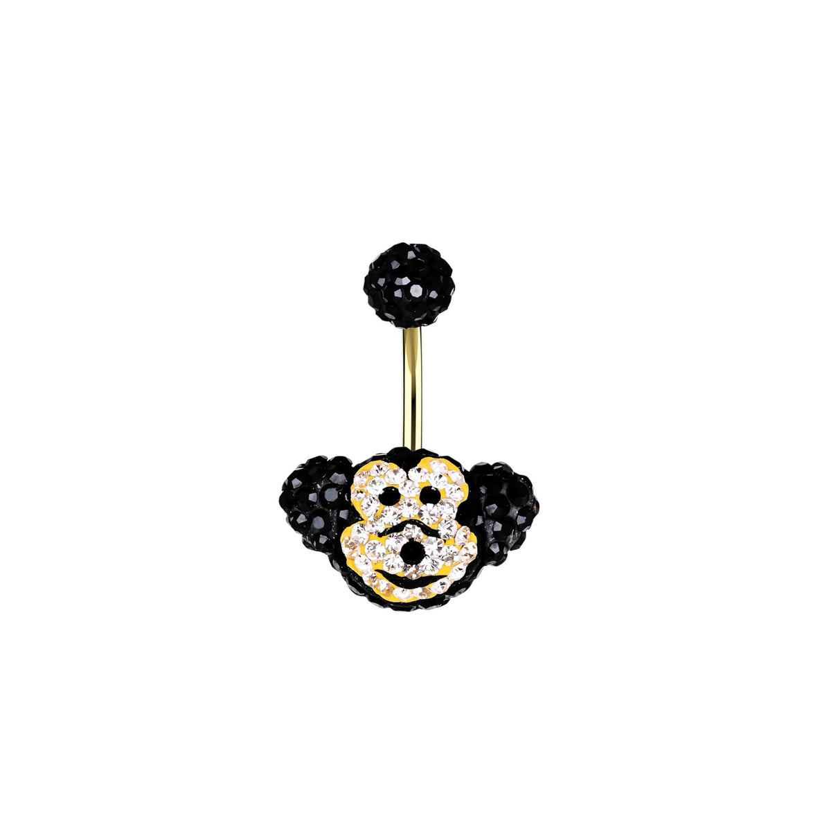 Monkey Belly Button Ring | Cute Navel Piercing Jewellery - IndoLibas