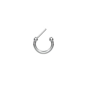 septum ring traditional silver - indian nose piercing jewellery - IndoLibas