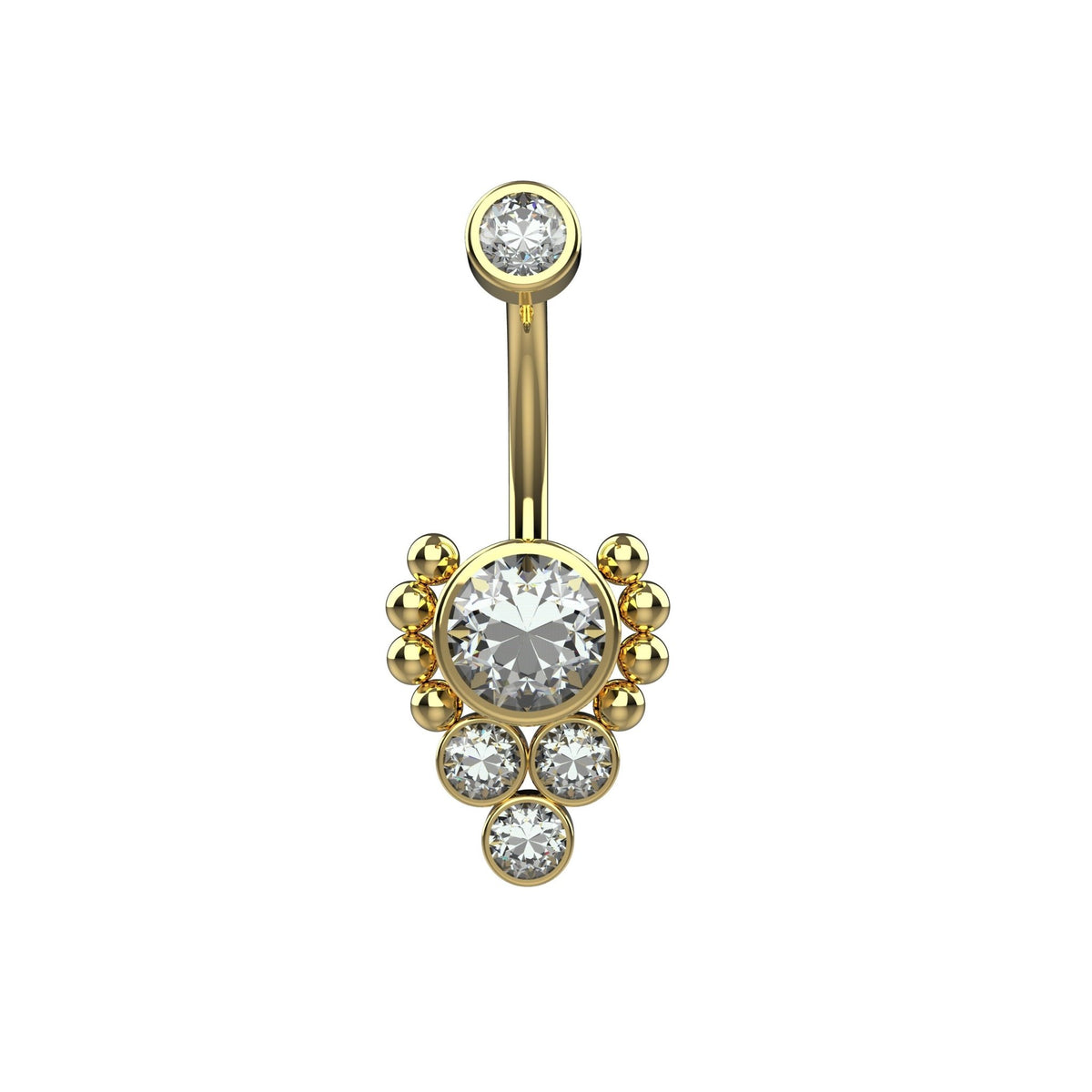 silver & gold belly rings – stylish navel jewellery for women india - IndoLibas
