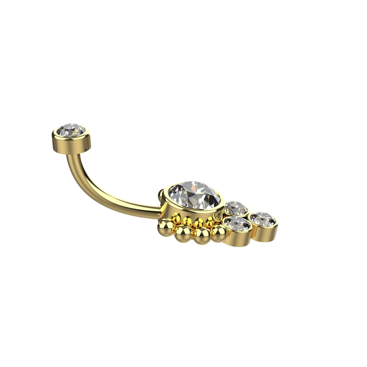 silver & gold belly rings – stylish navel jewellery for women india - IndoLibas