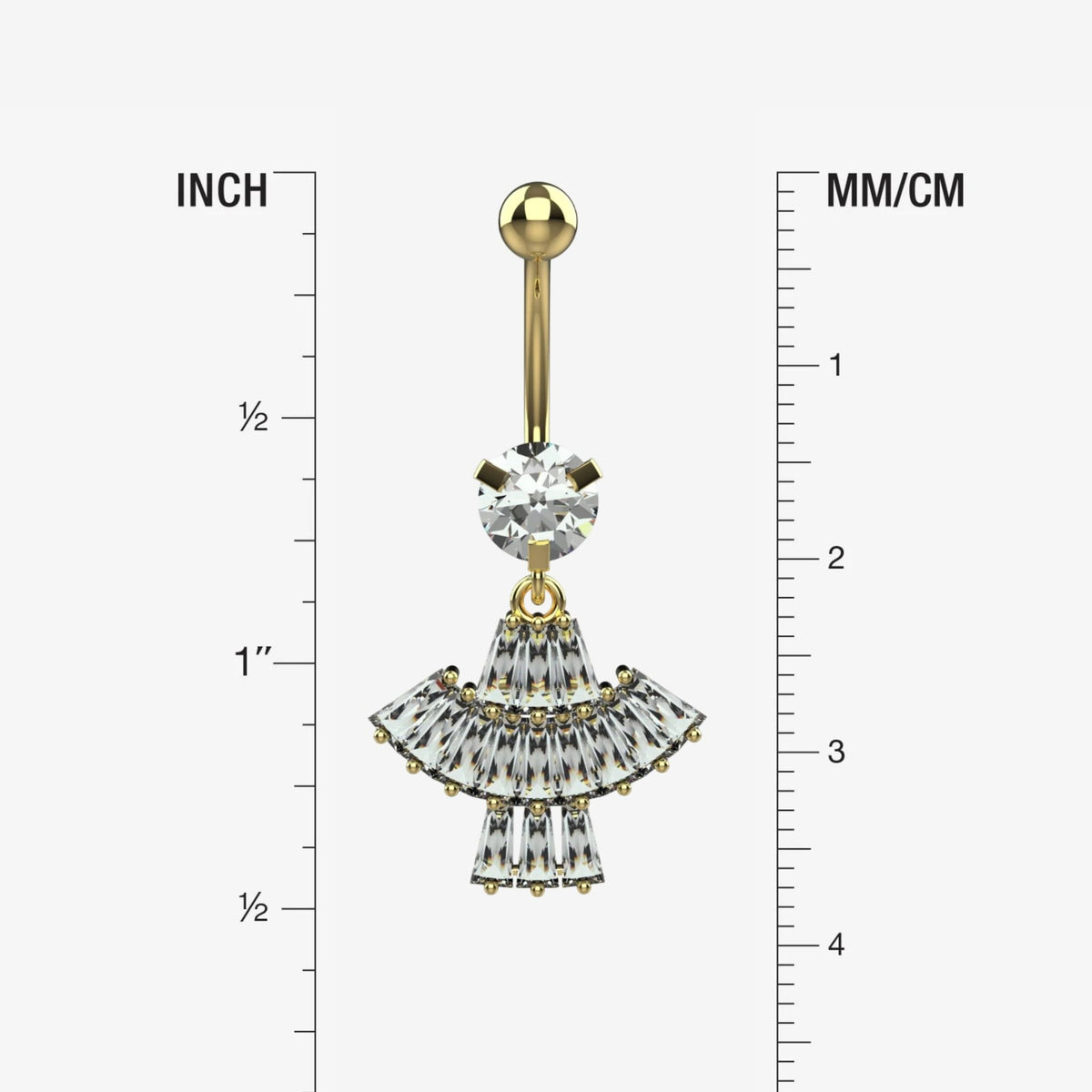 traditional belly ring for women- indian navel ring gold and silver - IndoLibas