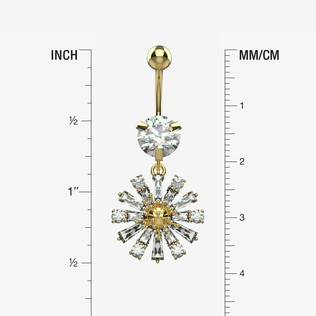 traditional belly ring silver - floral belly button ring for women - IndoLibas