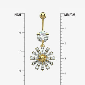 traditional belly ring silver - floral belly button ring for women - IndoLibas