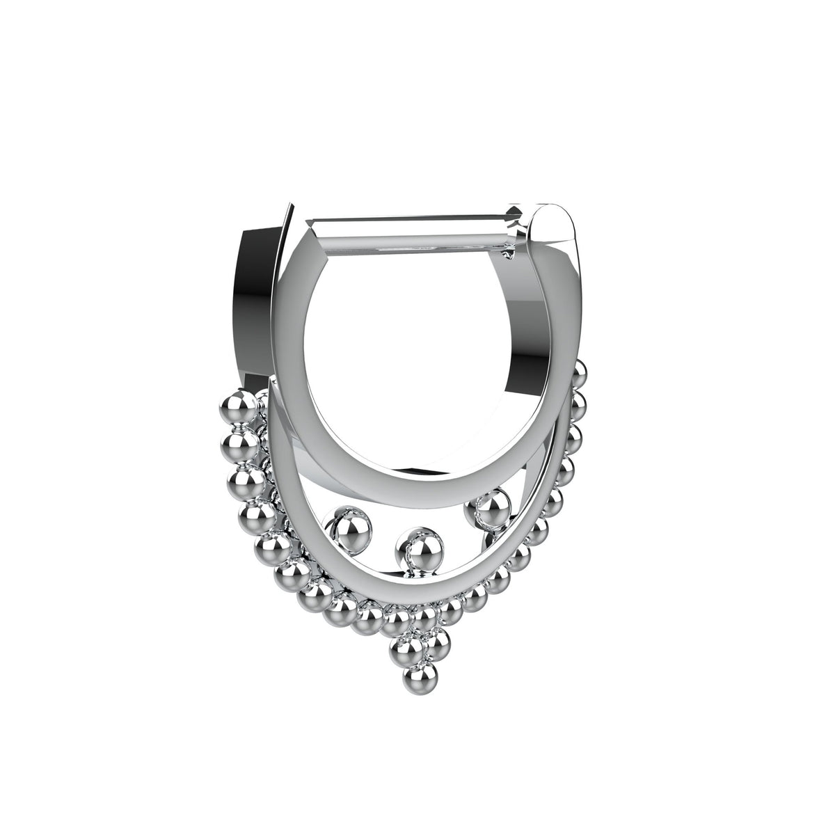 traditional septum ring - tribal nose ring, ethnic piercing jewellery - IndoLibas