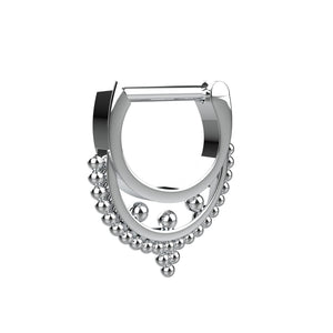 traditional septum ring - tribal nose ring, ethnic piercing jewellery - IndoLibas