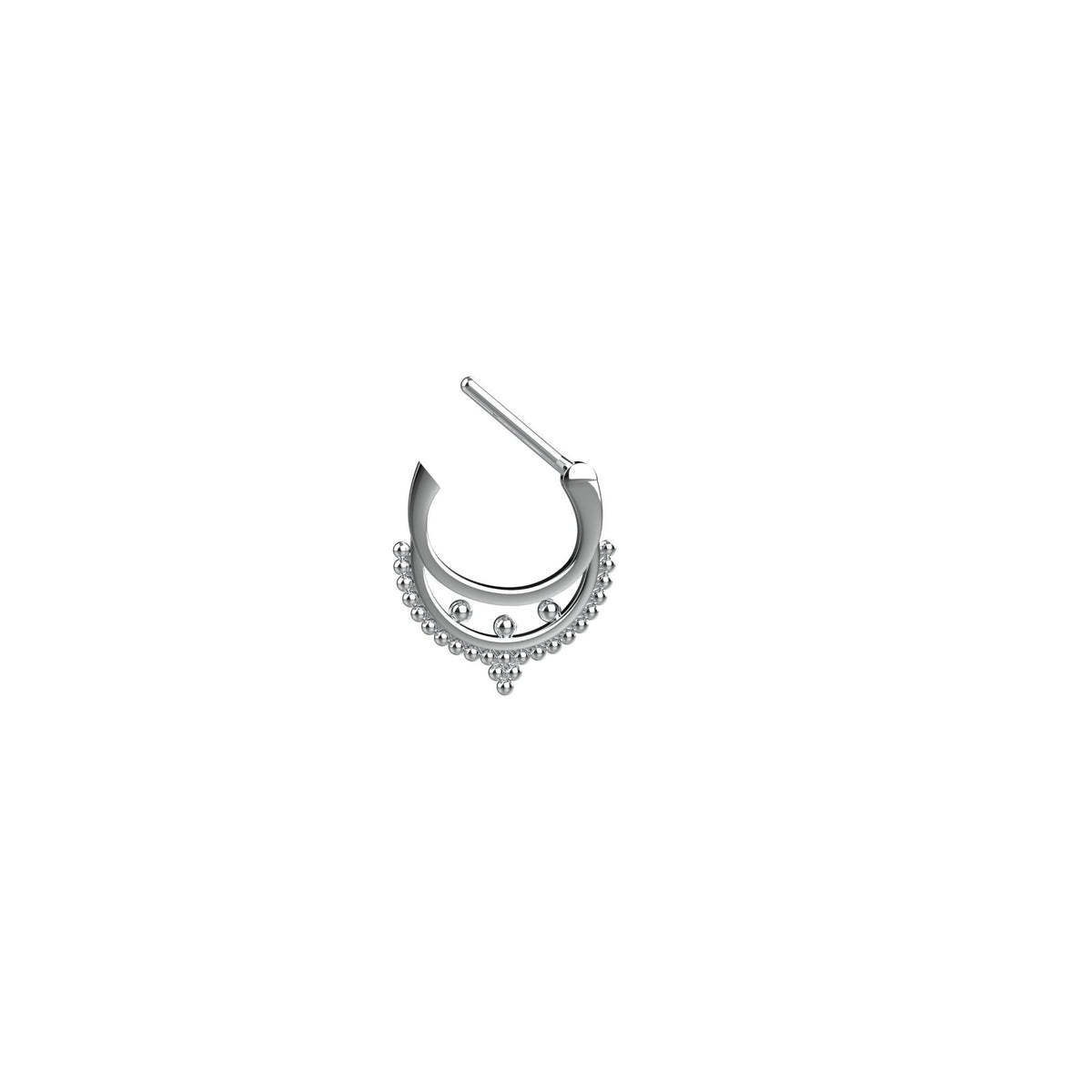 traditional septum ring - tribal nose ring, ethnic piercing jewellery - IndoLibas