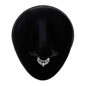 traditional septum ring - tribal nose ring, ethnic piercing jewellery - IndoLibas