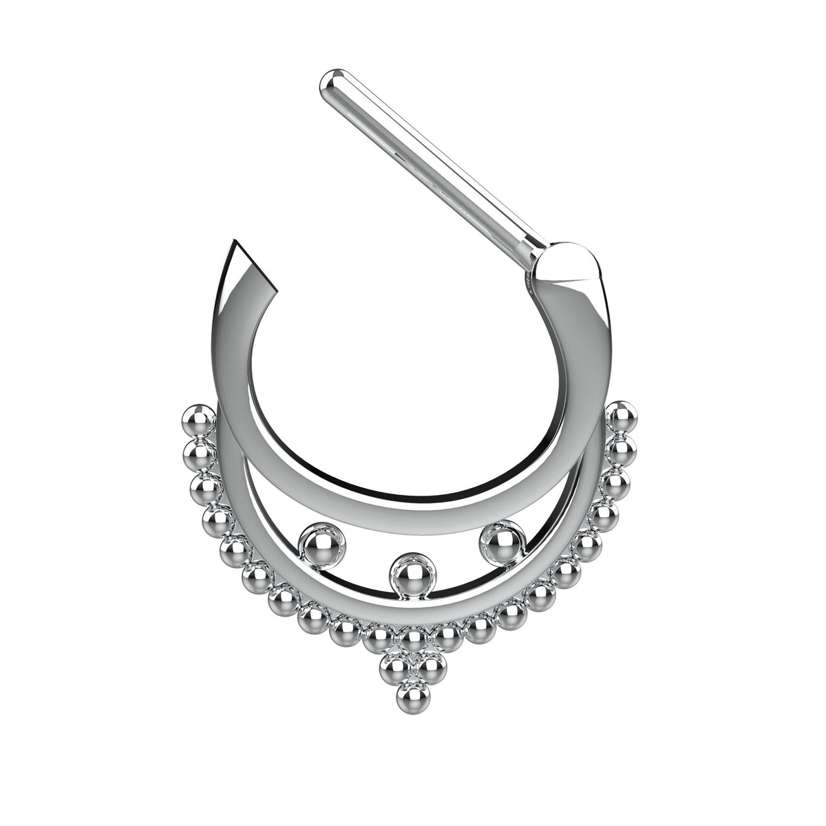 traditional septum ring - tribal nose ring, ethnic piercing jewellery - IndoLibas