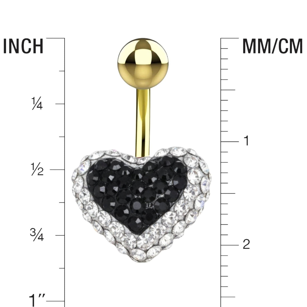 Unique Belly Button Jewelry - Heart-Shaped Navel Belly Rings Online India - IndoLibas